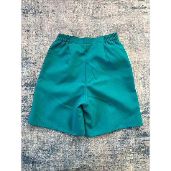 Vintage David Smith Teal Embroidered Floral Strawberry Shorts Size 6 - Picture 5 of 6